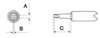 Weller Chisel Tip NTB - Chisel Tip - 0.289 in Tip Length - 0.094 in Tip Width - 0.031 in Thick - 037103-19210 - R. S. Hughes Company, Inc.