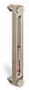 Aluminum Liquid Level Gage with Card Thermometer, 8” Centerline, 1/4