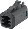 Automotive Housing, Plug, 6Pos, Black; Product Range Deutsch Te Connectivity - 55AJ2048 - Newark, An Avnet Company