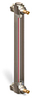 Steel Liquid Level Gage with Shut-Off, 8” Centerline, Back Mount 1/2