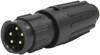 Circular Conn, Plug, 5Pos, Solder; Product Range Switchcraft/conxall - 71AJ8439 - Newark, An Avnet Company