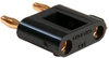 Double Miniature Banana Plug W/ Shorting Bar, 5A, Black; Gender Pomona - 16F1593 - Newark, An Avnet Company