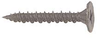 PHILLIPS WAFER CEMENT BOARD SCREWS HI-LO THREAD SHARP POINT W/8 NIBS CERAMIC COATED GRAY -- 702CBS