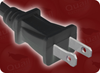 JIS 8303 JAPAN 2 POLARIZED to IEC-60320-C13 HOME // Power Cords // International Power Cords // Japan/Taiwan Power Cords -- 2003.098SP - Image
