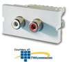 Legrand - Ortronics Series II Two RCA/Phono Jacks - OR-60900314 - TelephoneStuff.com