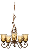 5698TN/ANTQ Mid. Chandeliers-Glass Up - 432910 - Capital Lighting, Inc.