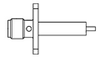 RF Coaxial Panel Mount Connector - 221972-1 - Richardson RFPD