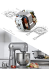 Mature kitchen machine motor 230V AC universal motor PU9525 series -- PU9525 series