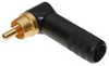 Switchcraft RCA right angle plug, black - CA-3502RABAU - Visual Sound, Inc.