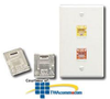 ICC Modular Connector Dust Cover Insert (Package of 10) - ICACSDCICL - TelephoneStuff.com