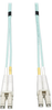 10Gb Duplex Multimode 50/125 OM3 LSZH Fiber Patch Cable (LC/LC) - Aqua, 0.5M (20-in.) -- N820-20N - Image