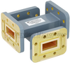 20 dB WR-90 Waveguide Crossguide Coupler with CPR-90G Flange from 8.2 GHz to 12.4 GHz in Copper Alloy - FMWCP1059 - Fairview Microwave Inc.
