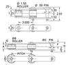 Part # 28657, 93R CHAIN - PLAIN - Image