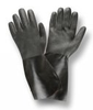 Black PVC Double Dip Supported Gloves (1 Dozen) -- 5114I - Image