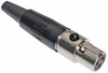 Switchcraft 3 pin mini-XLR (f) Cable mount connector. - CA-TA3F - Visual Sound, Inc.