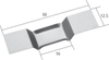 Tungsten Boat 0.1 mm - 0482001 -- 0482001 - Image