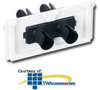 Siemon SM Bezel with 2 ST Fiber Adapters (2 Fibers) - SMC-SA-02 - TelephoneStuff.com