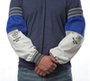 Tillman White/Blue 22 in Cotton/Goatskin Sleeves - 608134-09215 - 608134-09215 - R. S. Hughes Company, Inc.