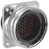 Connector; Receptacle; 37; Thermoplastic; 28; Zinc Alloy; Black; Metal; Nickel - 70083008 - Allied Electronics, Inc.