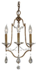 Light Mini Duo Chandelier - F2623/3OBZ - Murray Feiss Lighting