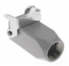 Standard, Rectangular Hood, size 21.21, Single Latch, Side PG11 cable entry - CKA-03VGS - Mencom Corporation