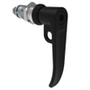 Quarter-Turn Cam Latch, 8 mm Hex Tool Access, L-Handle, Pad Locking, Sealed, Zinc Alloy, Powder Coat, Black - E5-7A-1015-UU3 - Southco