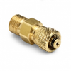 6 mm tube fitting x male Quick-test, no check-valve, brass -- QTHA-MTB0-6mm - Image