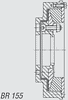 Kuesel Universal Joint Shaft Coupling -- BR 155 - Image