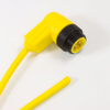 OBSOLETE - Alpha Connect Cordset - Mini Male 90 Deg to Cut End - 18AWG 3 Poles - LW0300107 - Yellow - 5M (16.4ft) - ALPLW0300107-YL358 - Lapp Tannehill
