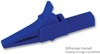 Alligator Clip, 19Mm, Blue, 30A, 4Mm Plug; Connector Type Mueller Electric - 37B8879 - Newark, An Avnet Company