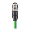 Gigabit Ethernet Cat6 Data Single-Ended Cordset: M12 Standard, male, -- RSTS 8X-669