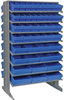 2 Side Sloped Rack, 16Shelves, 88Bin/blu; Shelving Unit Type Quantum Storage - 44AC6397 - Newark, An Avnet Company