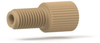 Flangeless Male Nut Polypropylene, 1/4-28 Flat-Bottom, for 1/16