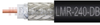 Times Microwave LMR-240-DB Low Loss Flexible Coax Cable Black PE Jacket -- LMR-240-DB - Image