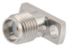 SMA Female (Jack) Connector Field Replaceable 2 Hole Flange (Panel Mount) 0.015 inch Pin, .355 inch Hole Spacing with Metal Contact Ring - FMCN1624 - Fairview Microwave Inc.
