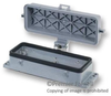 Open Bottom Housing, Size 24, Aluminum, Cover; Heavy Duty Connector Type Wieland Electric -- 41B2741
