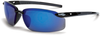 ES5 blue mirror lens, shiny black frame - 2968 - Crossfire By Radians