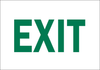 Brady B-401 High Impact Polystyrene Rectangle White Exit Sign - 14 in Width x 10 in Height - TEXT: EXIT - 22492 - 754476-22492 - R. S. Hughes Company, Inc.