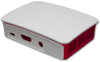 Raspberry Pi Enclosure, Raspberry/white; For Use With Raspberry-Pi - 68X2069 - Newark, An Avnet Company