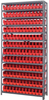 Open Shelving, 13Shelves, 144Bins, Red; Shelving Unit Type Quantum Storage - 44AC8806 - Newark, An Avnet Company