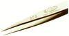 Tweezers - Straight - Medium Tips (Length: 3.5; CTM: .0067 x .0038; Material: stainless steel) - EXCELTA 0C-S - R. S. Hughes Company, Inc.