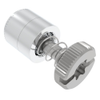 Captive Screw, M4 X 0.7, Press-in, TORX®/Slot Combination, Knurled Bright Knob - 52-47-53-4 - Southco