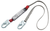 Protecta PRO Gray Shock-Absorbing Lanyard - 6 ft Length - 840779-11277 - 840779-11277 - R. S. Hughes Company, Inc.