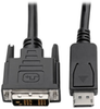 DisplayPort to DVI-D Adapter Cable – M/M, DP with Latches, 1920 x 1200 (1080p) @ 60 Hz, 15 ft. -- P581-015 - Image