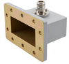 WR-284 to Type N Female Waveguide to Coax Adapter UDR32 with 2.6 GHz to 3.95 GHz in Aluminum - FMWCA1081 - Fairview Microwave Inc.