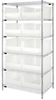 Open Wire Shelving, 6Shelves, 10Bin, Clr; Shelving Unit Type Quantum Storage - 42AC7441 - Newark, An Avnet Company