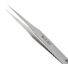 Excelta Three Star Utility Tweezers M-2-SA - Stainless Steel Straight Tapered Fine Point Tip - 0.01 in Tip Width - 3 1/3 in Length - 0.01 in Thick - EXCELTA M-2-SA - R. S. Hughes Company, Inc.