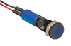 Panel Indicator, Blue, 3.8V, Wire Lead; Led Color Apem - 05W8324 - Newark, An Avnet Company