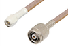 SMA Male to Reverse Polarity TNC Male Cable 60 Inch Length Using RG400 Coax - PE35246-60 - Pasternack