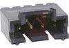 Header, Through Hole; Shrouded; Right Angle; Brass; Thermoplastic; 4; 0.1 in. - 70042507 - Allied Electronics, Inc.